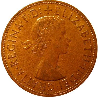 II. Erzsébet penny