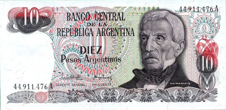 10 pesos front